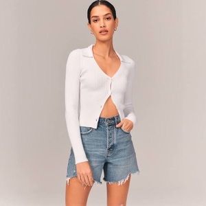 Abercrombie High Waist Curve Love Dad Shorts